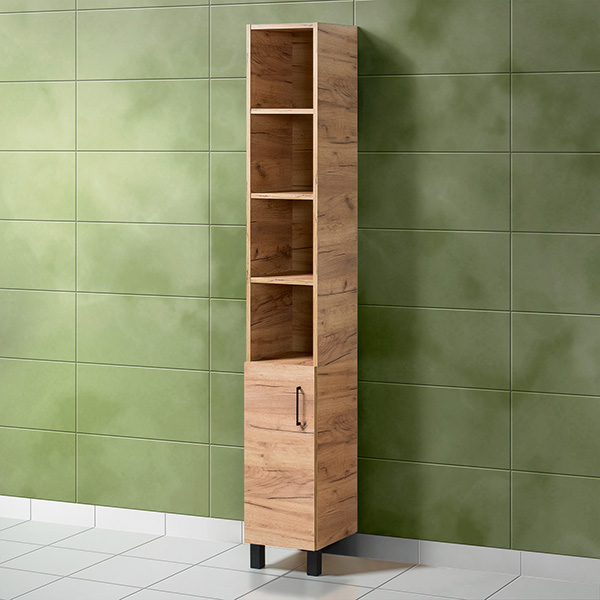 Шкаф для ванной Акваль Лофт, 30 см.