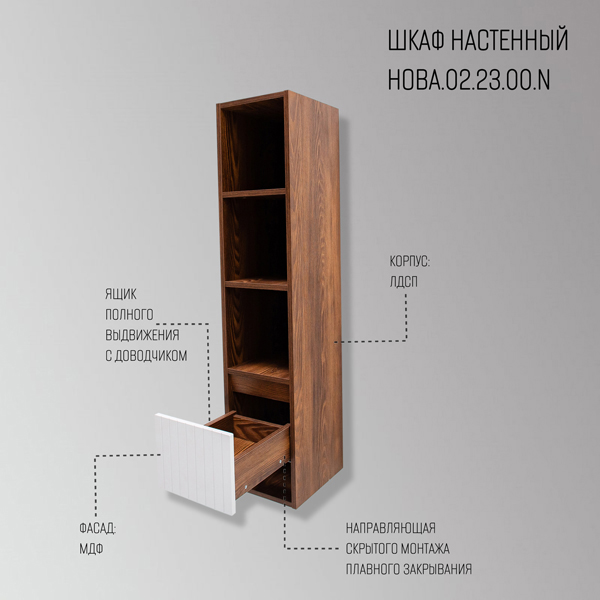 Шкаф «Акваль Нова», 30 см.